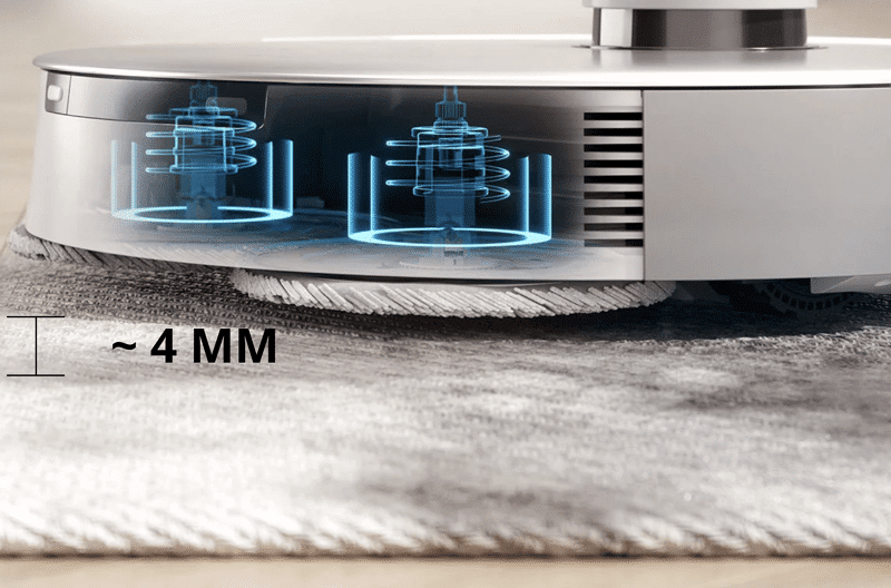 Auto mop lifting function of the Ecovacs Deebot T20 Omni